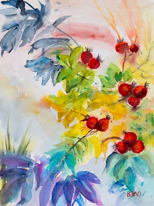 Herbststimmung mit Hagebutten - Autumn mood with rose hips