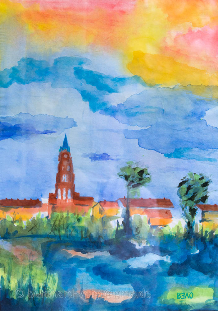 Blick auf Mittenwalde in der Mark im Herbst II