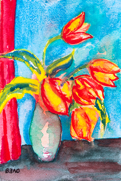 Yellow-Red tulips in Spring 2019 III